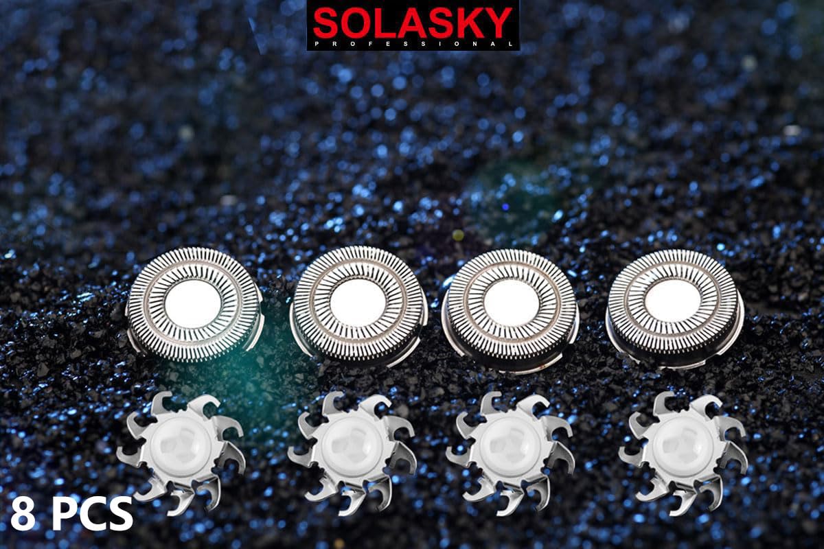 8 PCS Pro Head Shaver Double Ring Blade Compatible with Freebird FlexSeries Pro Electric Head Shaver