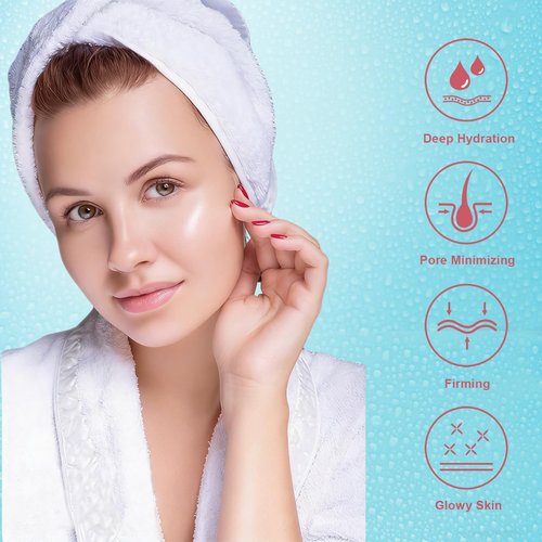 Regine Switzerland Deep Collagen Face Mask - Hydrating Hydrogel for Firming & Elasticity | 40g x 5 Pack