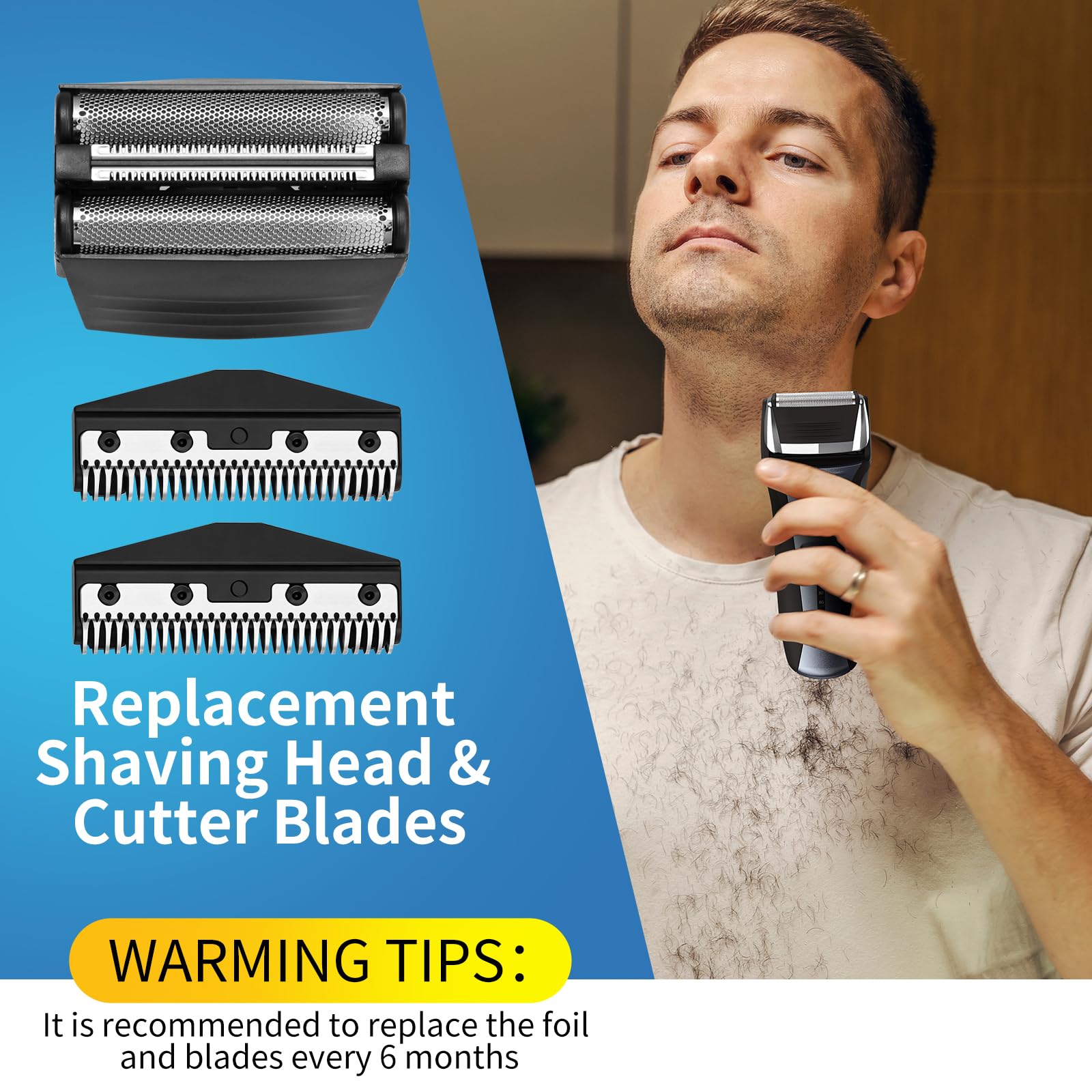 Shaver Replacement Foil for Remington TITANIUM-X Flex & Pivot shaver