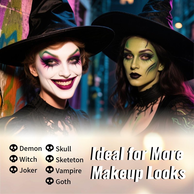 YBUETE Green Oil Based Face Body Paint Stick, Non-toxic Full coverage Face Painting for Halloween Cosplay Makeup Hulk Witch Monster Joker, Waterproof Cream Green Body Paint for Adults Costumes Party