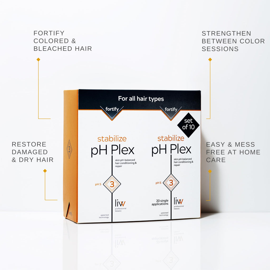 pH Plex Nourishing Hair Mask Treatment - Fortifies Color and Bleaching Effects - Salon Quality Results at Home - Value Pack (10 Double Sachets)