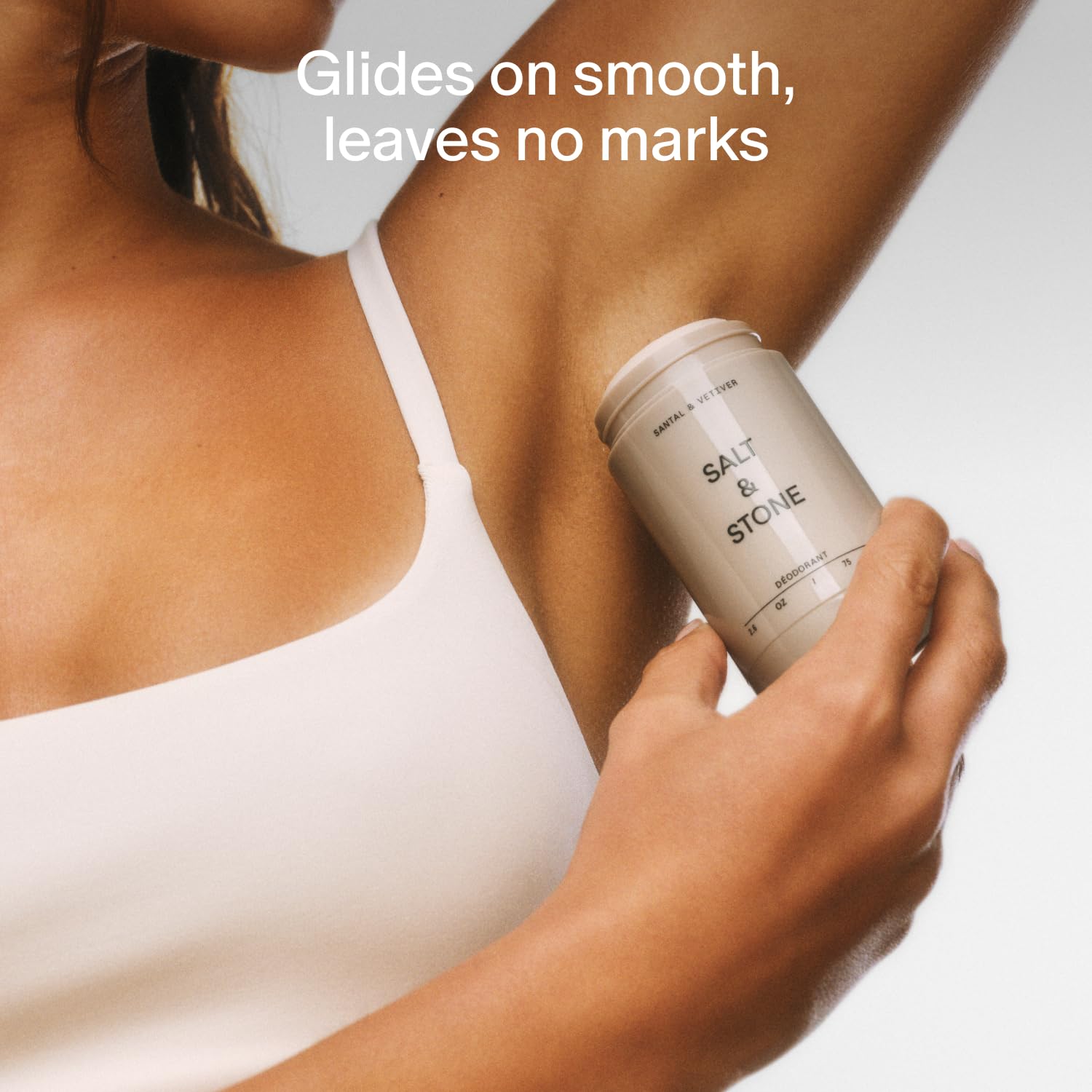 Salt & Stone Aluminum Free Deodorant | Extra Strength 48 Hour Protection for Women & Men | Made with Seaweed Extracts, Niacinamide & Prebiotics | Black Rose & Oud