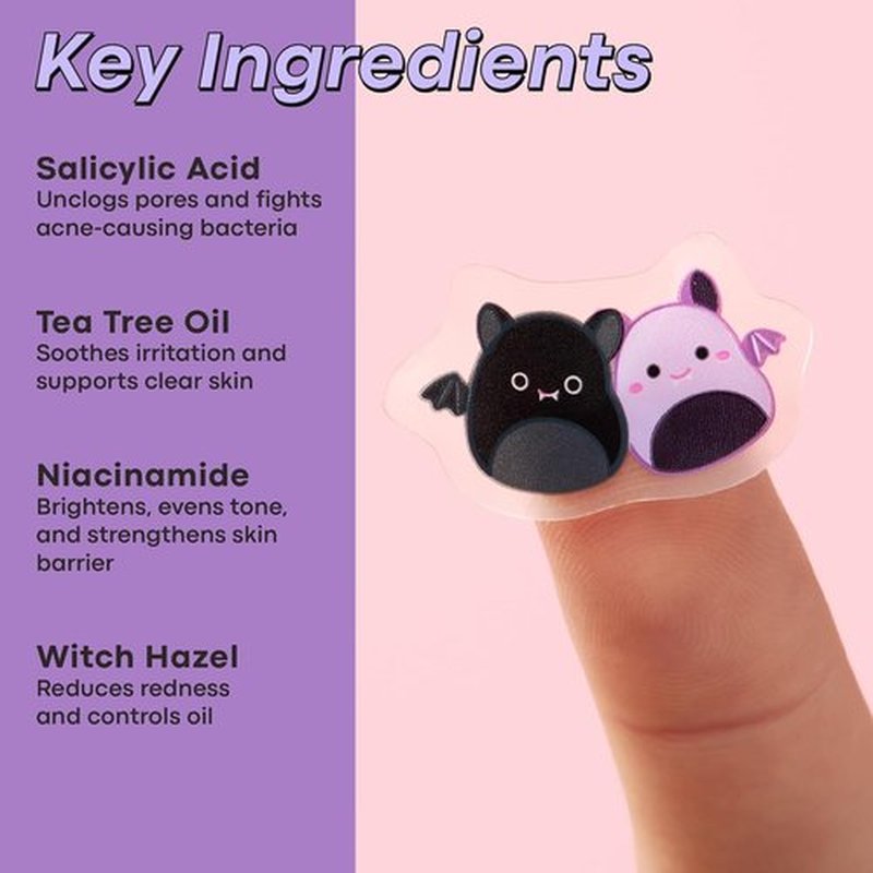 TONYMOLY Blemish Patches | Halloween Emily & Zumirez the Bat – Hydrocolloid Acne Treatment with Salicylic Acid – 24 Count