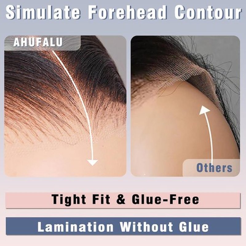 AHUFALU 30Inch Wear And Go Glueless Wigs Human Hair Pre Plucked Pre Cut Body Wave Closure Wig 9x6 Lace Front Wigs Human Hair 200% Density Glueless Loose Body Wave Wig For Women Natural Black