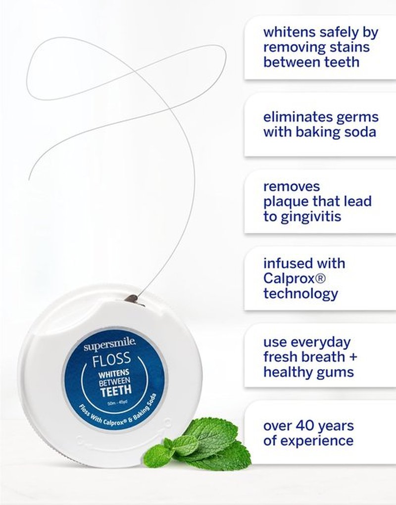 Supersmile Professional Whitening Dental Floss - Enhance Oral Care with Effective Whitening | 1 Count