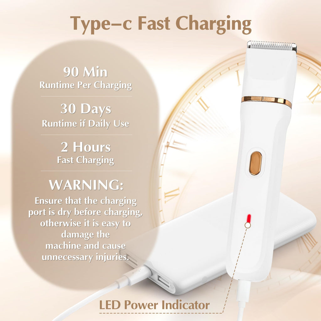 Eilveey Bikini Trimmer Electric Facial Hair Remover for Women Waterproof