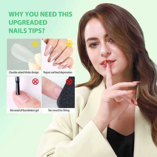 Saviland Press on Nail Glue Gel Set - 2PCS Solid Nail Glue Gel for Acrylic Nails Glue Gel for Press On Nails U V LED Glue Gel for Fake Nail Tips for Beginners Home DIY Nail Salon 15ML Each 6