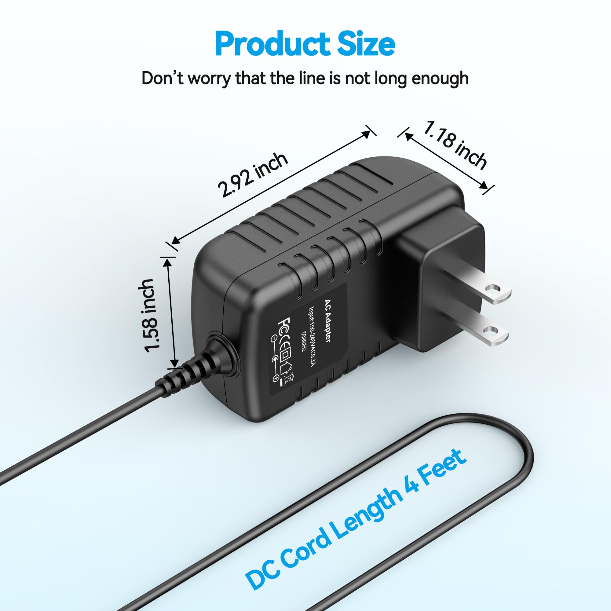 Tomatosd 8.5V AC DC Adapter Compatible with Hurricane Spin Scrubber Brush HSS1 HSSI JF-DY085030 Bat