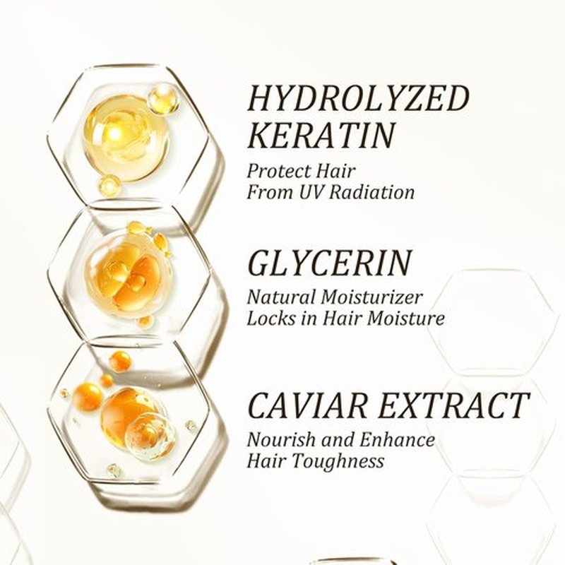 Tgideas Hydrating Collagen Hair Mask - Deep Repair Treatment for Dry, Damaged Hair | 8.45 Oz