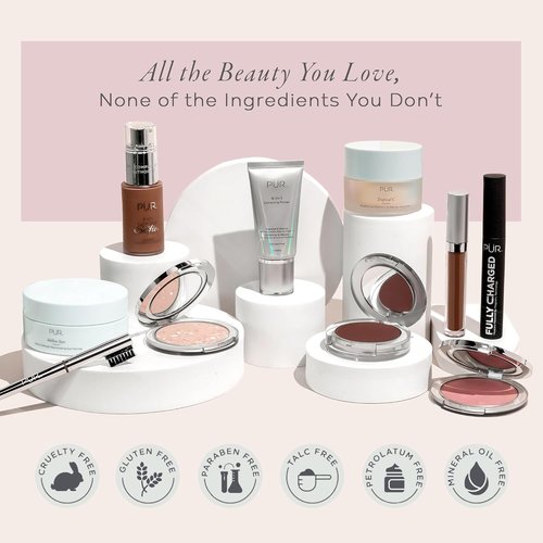 PÜR MINERALS 4-in-1 Tinted Moisturizer SPF 20 - Hydrating Primer & Foundation with Shea Butter, Aloe Vera & Vitamin B3 - Vegan & Paraben-Free
