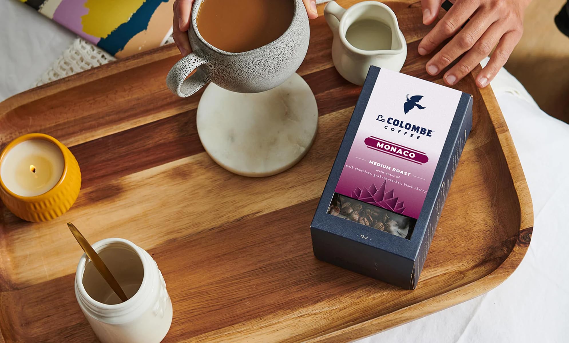 La Colombe, Coffee Monaco Whole Bean, 12 Ounce
