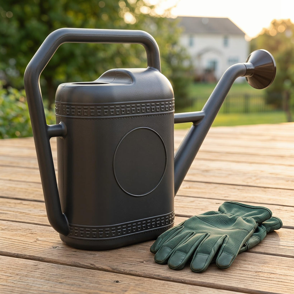 Housoutil Plastic Watering Can 5l Large Capacity Garden Watering Sprinkler Durable Comfortable Handle