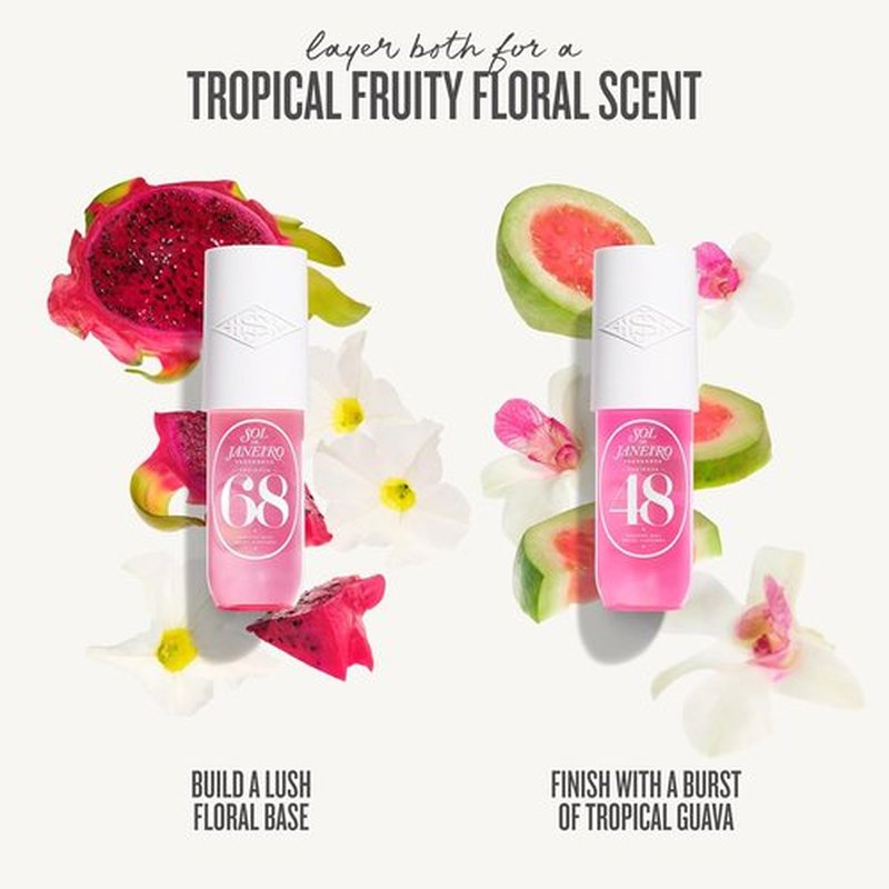 Sol de Janeiro Giftable Set - Travel Size Hair & Body Fragrance Mist Duo with Pink Pouch | Cheirosa 68 & 48, 3 Fl Oz Each