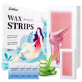 Wax Strips, 40 Pcs Wax Strips For Face & Body, Waxing Strips For Hair Removal At Home For Facial, Arms, Legs, Underarms, Bikini, Back, Women And Men (20*Big, 20*Small，4*Oil Wipes)