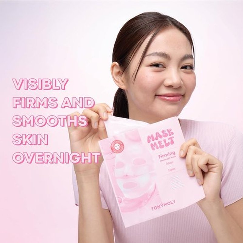 TONYMOLY Hydrogel Face Mask - Firming Overnight Treatment with Collagen & Peptides | 1 Sheet