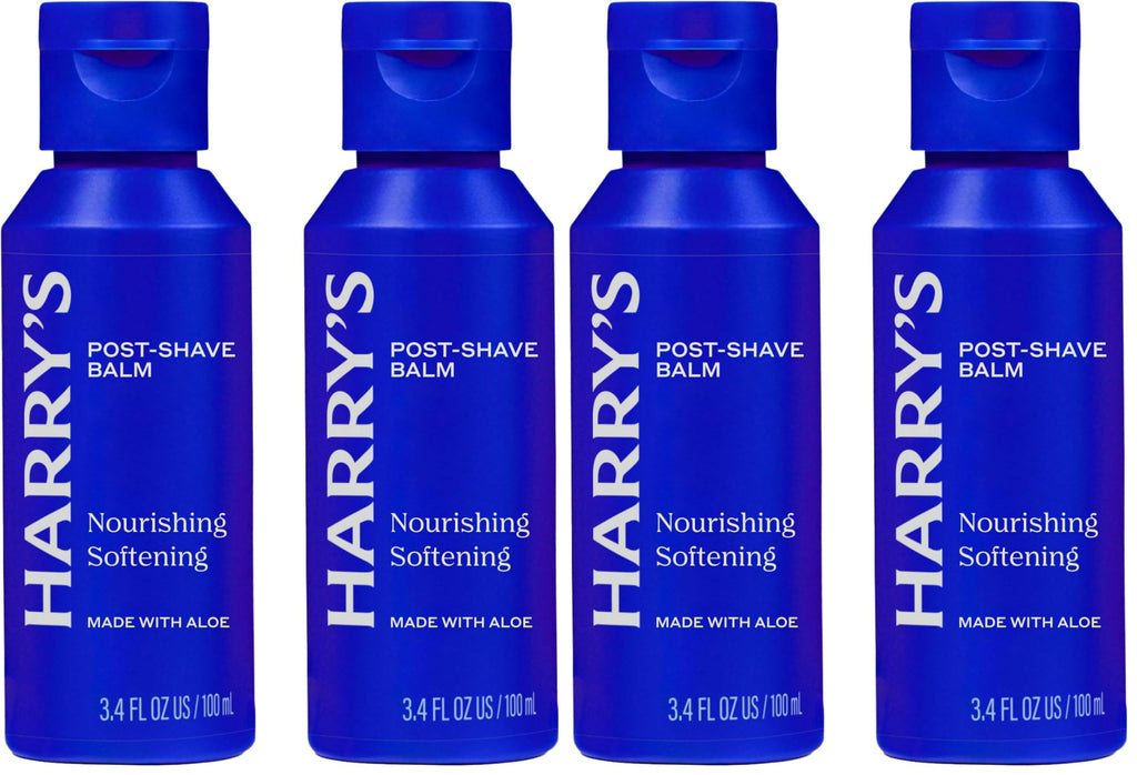 Harry's Post-Shave Balm for Men with Aloe - 3.4 fl oz - Calms and Soothes Skin After Shaving,(Pack of 4)