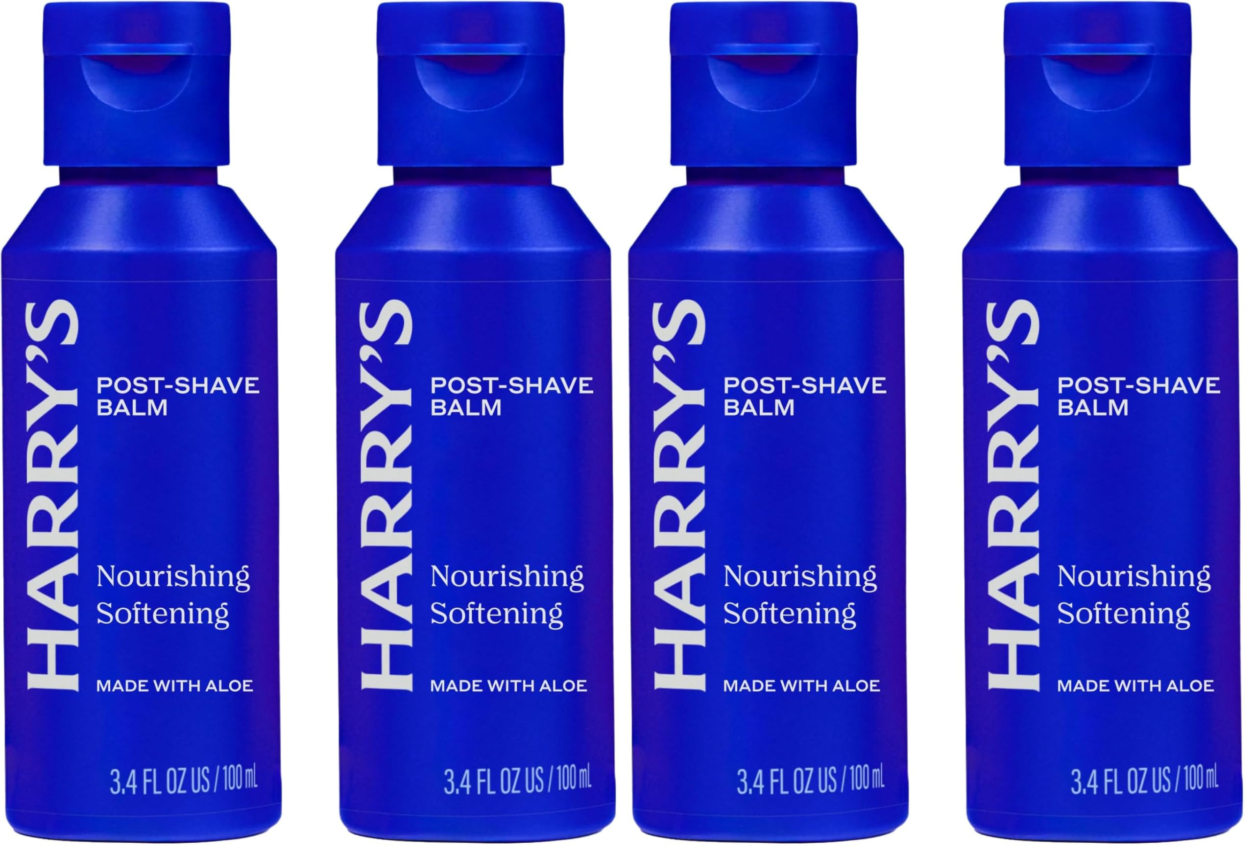 Harry's Post-Shave Balm for Men with Aloe - 3.4 fl oz - Calms and Soothes Skin After Shaving,(Pack of 4)