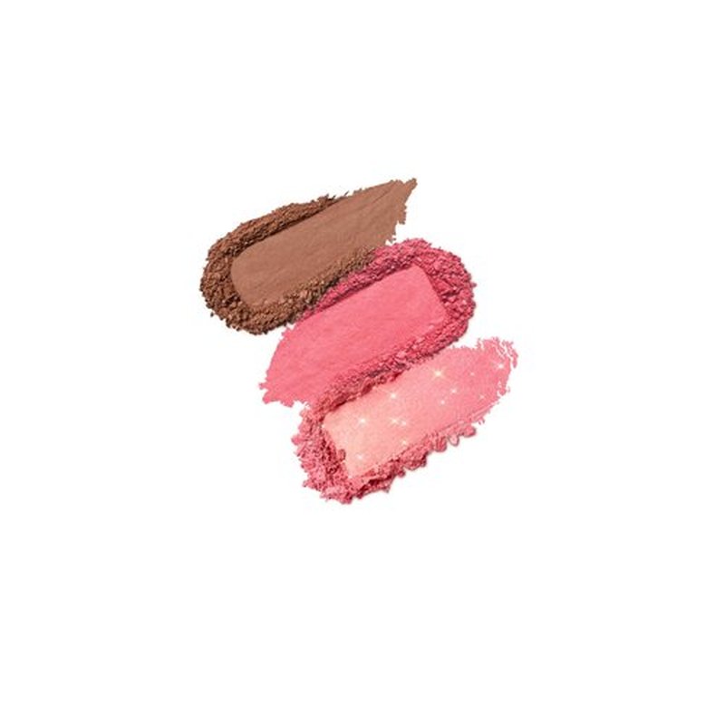 KIKO Milano Multi Finish Trio Blush & Bronzer Palette 03 | Face Palette With 1 Bronzer And 2 Blushes In Matte And Metallic Finishes