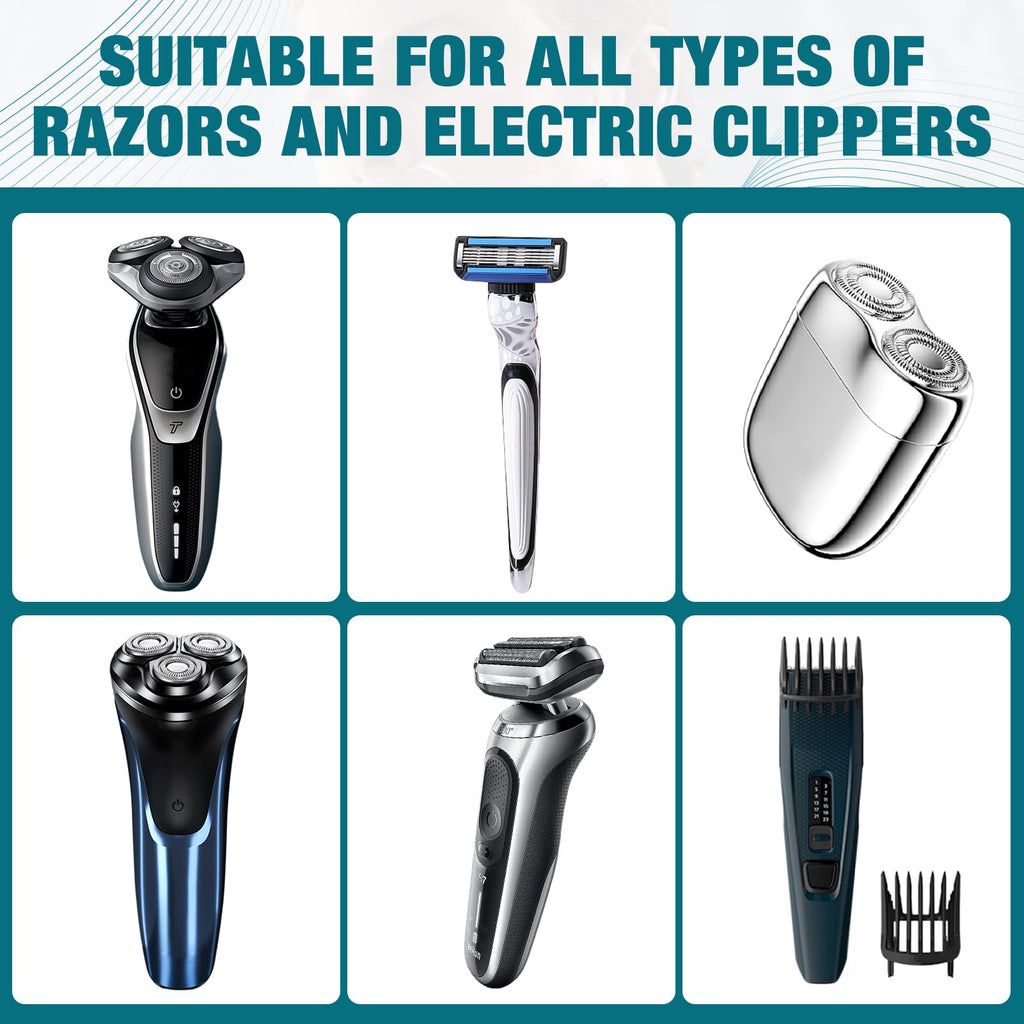 Shaver Cleaning Solution, Electric Shaver Oil, Deeply cleans and Lubricates