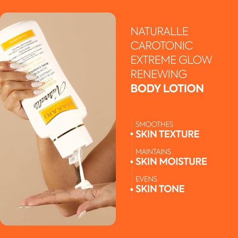 Makari Carotonic Extreme Body Lotion - Skin Brightening Formula | Fights Excess Oil & Fades Scars (17.6 oz)