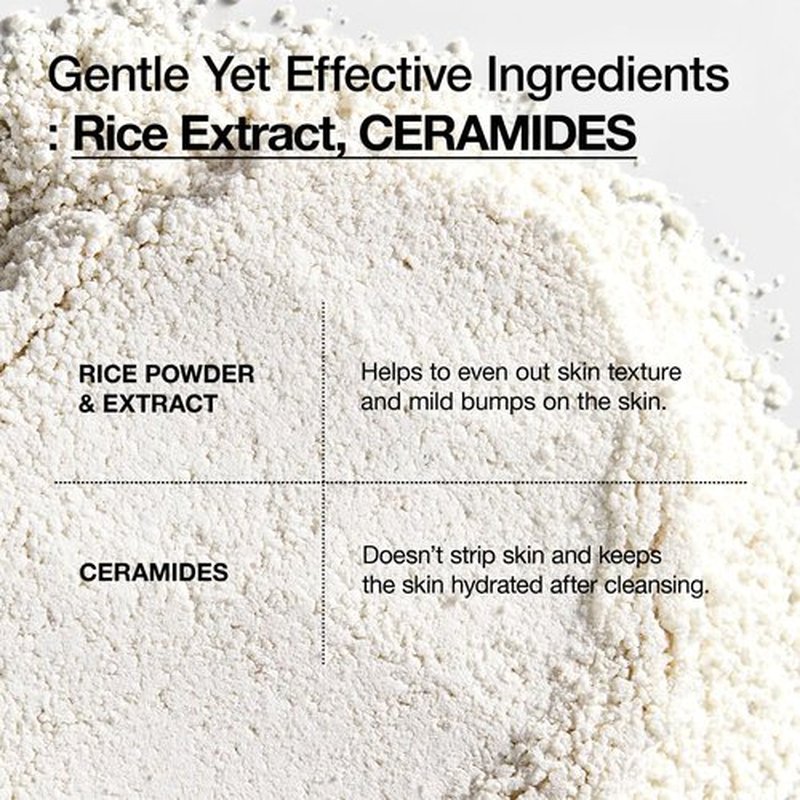ANUA Rice Enzyme Brightening Cleansing Powder, Exfoliating Powder-to-Foam Cleanser, Smooth Texture & Clarity, Hydrating & Gentle Formula, Korean Skincare,1.41 fl.oz