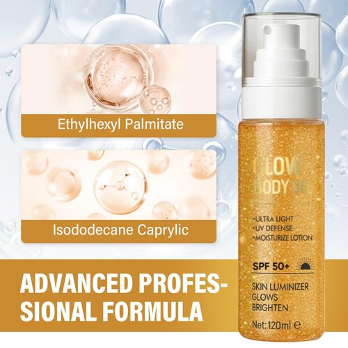 Fancy Pets Shimmer Body Oil, Body Glow Oil for Glow Moisturizer, Lightweight, Water Resistant, 4floz