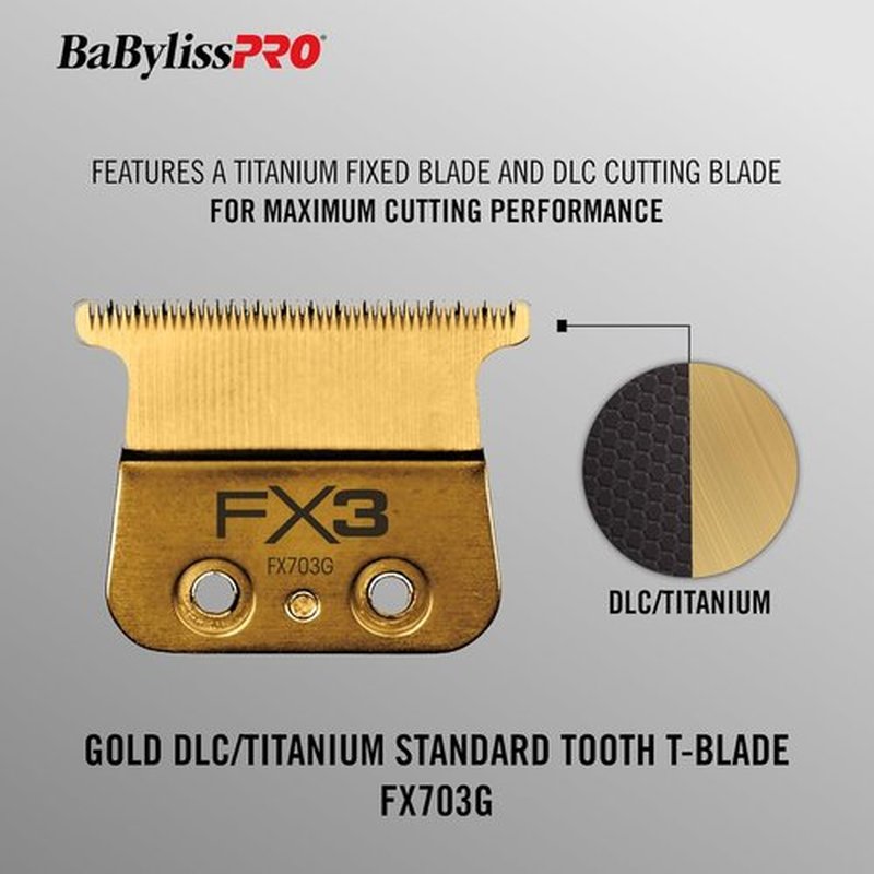 BaBylissPRO FX3 Replacement Blades - Standard Tooth Design for Precision Cutting