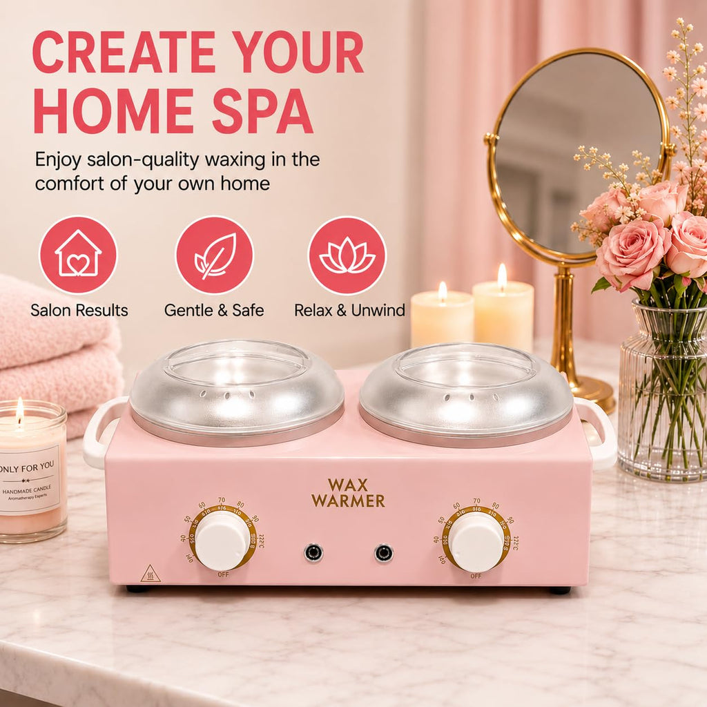 Wax Warmer for Hair Removal, Double Wax Pot
