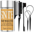 Hair Wax Stick - Slick Back Hair Brush Set 6Pcs, Wax Stick for Hair Flyaways, Bun Accessories, Non-greasy Styling Cream for Women, Kids & Teen Girls