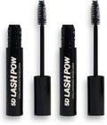 Revolution Beauty, 5D Lash Pow Mascara, Lengthening & Volumizing Effect, Thickening Black Formula, Vegan & Cruelty Free, 0.41 Fl. Oz (Pack of 2)