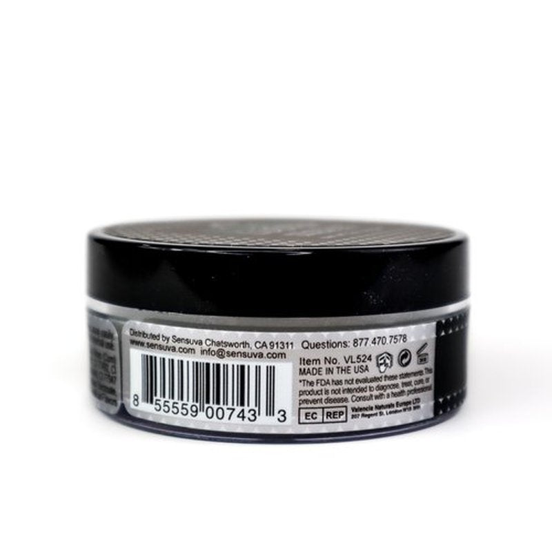 Sensuva Love & Luster Kissable Diamond Dust | Comes with Puffer 2 oz Jar Candy Scent & Flavored Highlighter, Mica Powder, Silver Body Shimmer Face Highlighter Powder, Illuminator for Party & Festival