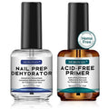Morovan Nail Prep Dehydrate Primer - Acid-Free Formula for Acrylic & Gel Polish | Fast-Drying Bonding Agent Gift Set