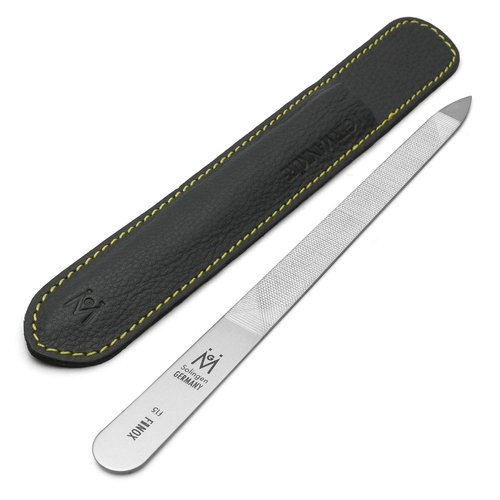 GERMANIKURE Original Triple Cut Metal Nail File, Double Sided FINOX Stainless Steel, Ethically Made in Solingen Germany
