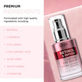 Azure Cosmetics Retinol & Peptides Lifting Eye Serum - Anti Aging, De-Puffing & Revitalizing Dark Circle Corrector - Reduces Wrinkles, Fine Lines & Under Eye Bags - Made in Korea - 30mL / 1 fl.oz.