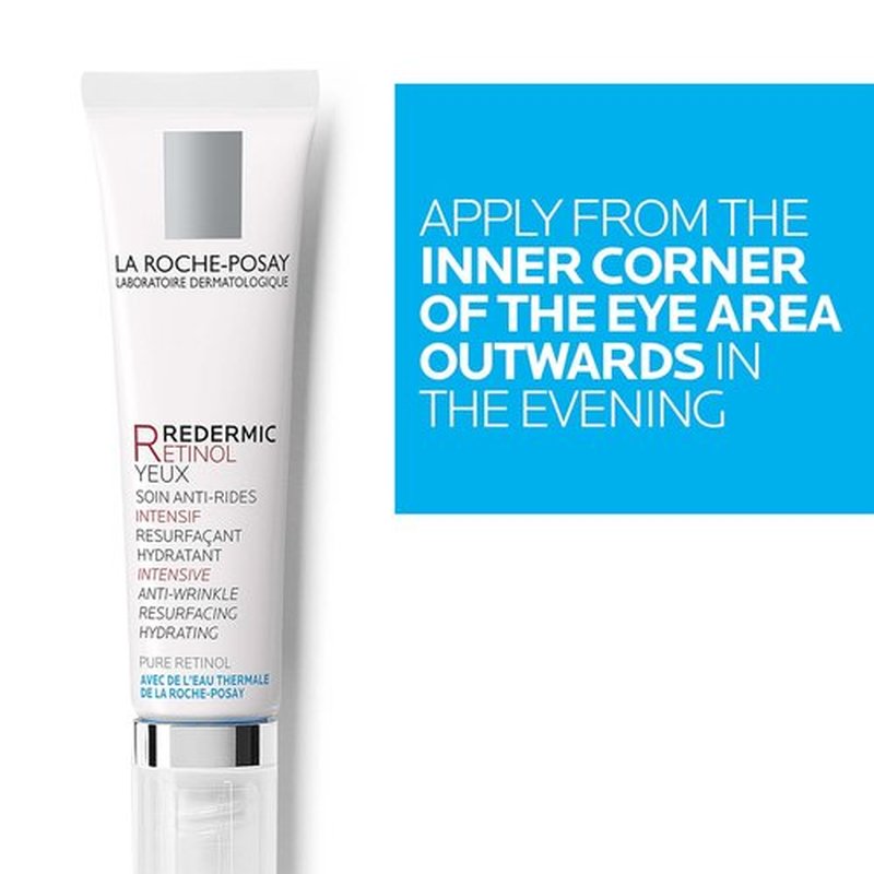 La Roche-Posay Redermic R Eye Cream - Anti-Aging Formula with Pure Retinol & Caffeine | 0.5 Fl Oz