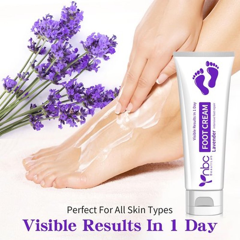 nbc BeautiLab Foot Callus Remover, Hand & Foot Cream, Lotion for Extremely Dry Skin, Athletes Foot Treatment, Pedicure Foot Spa Products for Dry Hands, Cracked Feet, Rough and Dry Skin, 80ml Lavender