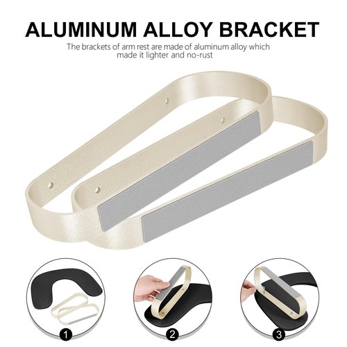 Manicure Arm Rest for Nails Tech,Cleanable Leather Nail Hand Rest,U Shaped Nail Arm Rest Stand with Aluminum Alloy Holder,Antislip Pads