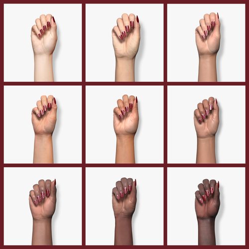 28g/box Color Acrylic Powder Professional Red Glitter Acrylic Nail French Manicure Powder for Nail Extension Acrylic Nail System,HJ-NAP017-No.36