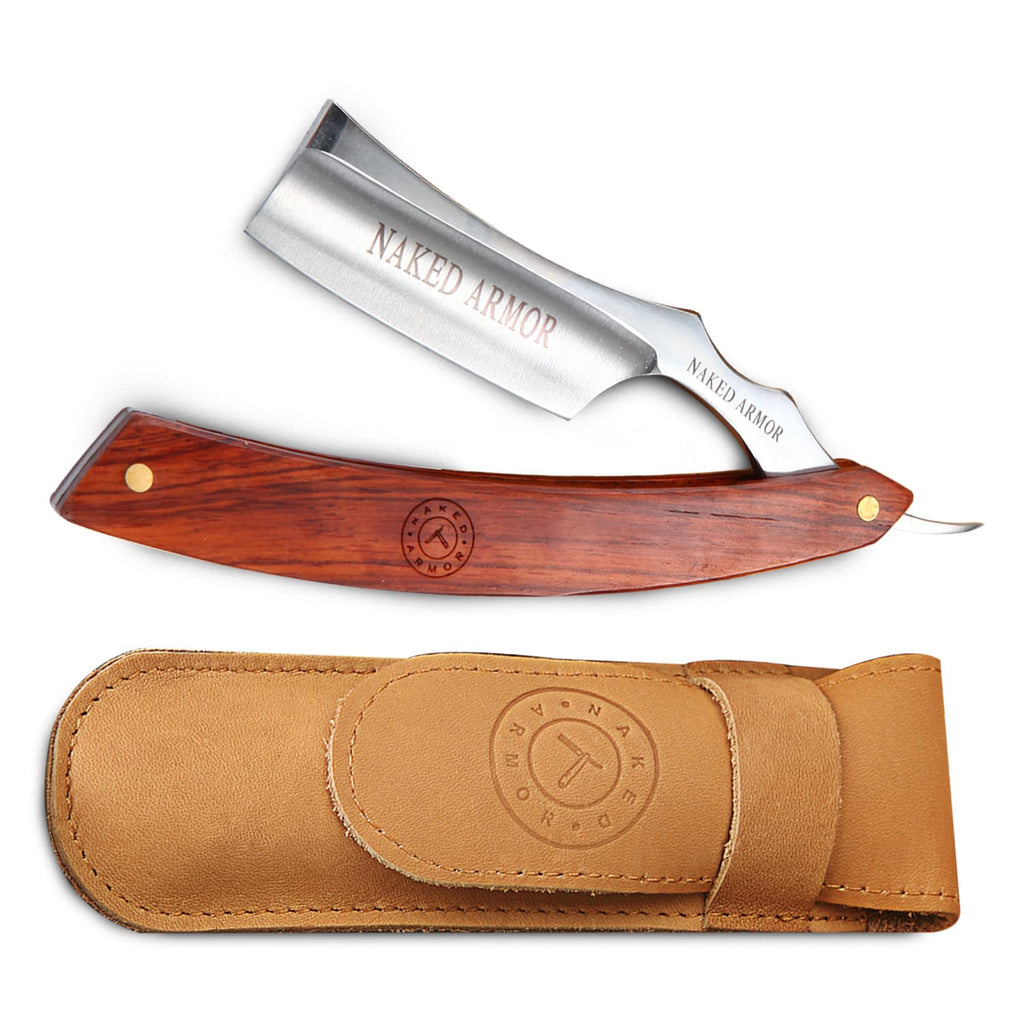 Naked Armor Thor Straight Razor, Shave Ready 7/8” Japanese Stainless Steel