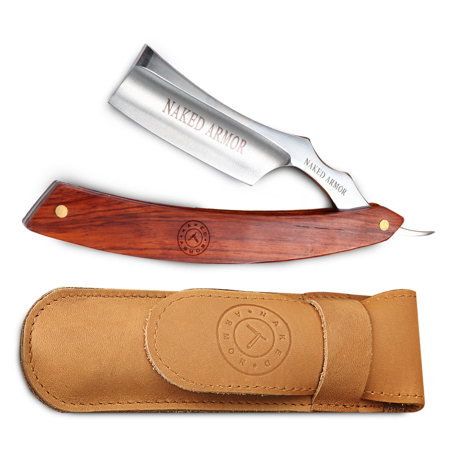 Naked Armor Thor Straight Razor, Shave Ready 7/8” Japanese Stainless Steel