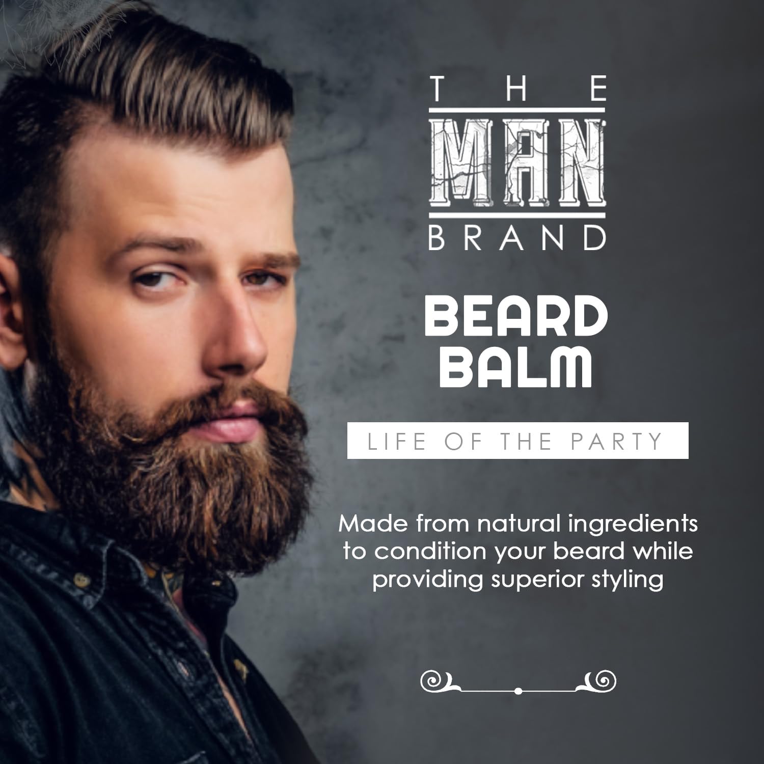 Life of the Party Beard Grooming Balm for Men - Natural Beeswax Based Conditioning Formula for Styling and Care (1 Ounce, Life of the Party)
