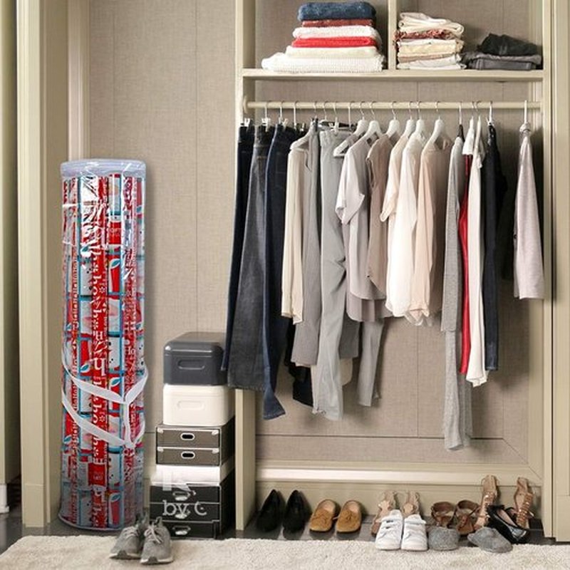 ProPik Gift Wrap Organizer - Heavy Duty Wrapping Paper Storage Bag | Fits 40-Inch Holiday Papers, Holds 24 Rolls