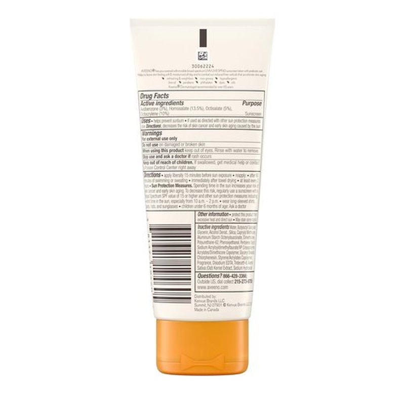 Aveeno Protect + Hydrate Sunscreen Lotion - Broad Spectrum SPF 60, Weightless & Refreshing, 3.0 fl. oz