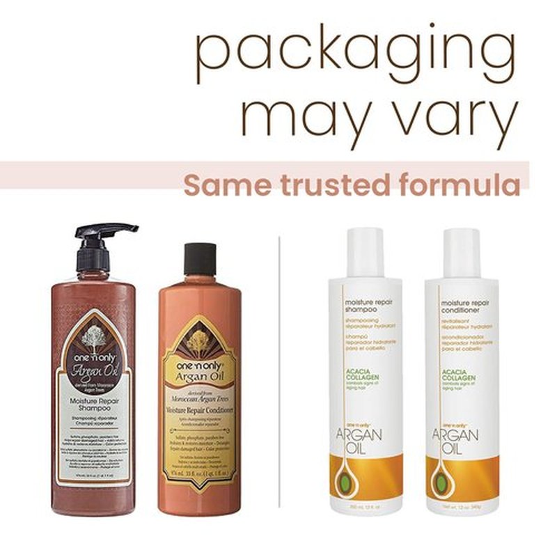 One 'n Only Argan Oil Moisture Repair Shampoo & Conditioner Set - 33 Oz Each for Healthy Hair