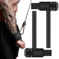 M MANUEKLEAR Wrist Straps for Weightlifting, Gym Lifting Straps with D Rings for Cable Machine,Weight Lifting Wrist Wraps for Men Women Black M(6.3-7.5inch)
