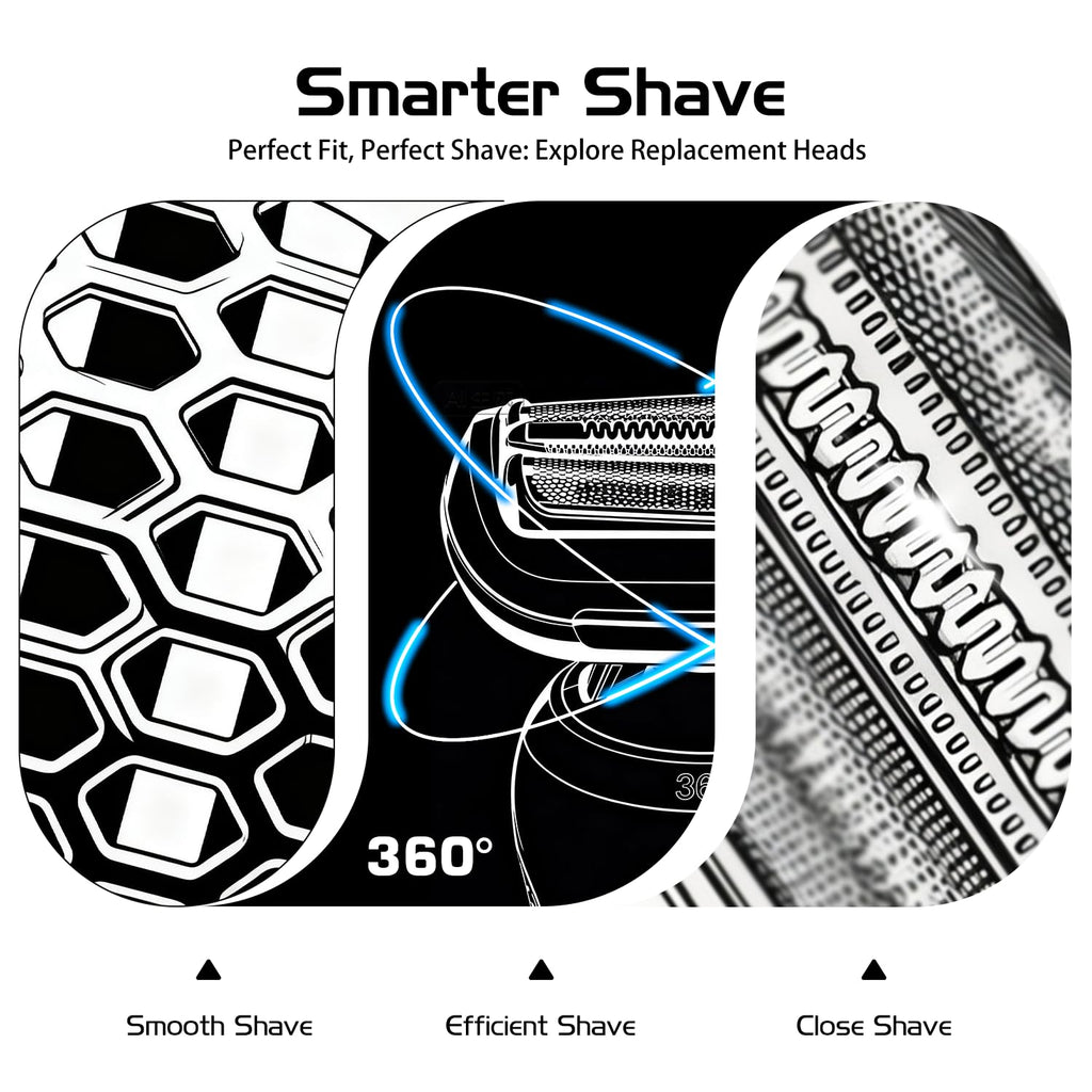 73S Series 7 New Generation Shaver Replacement Head for Braun S7 Electric Shavers - Compatible with Braun Shaving Razor Model 7020s, 7025s, 7027 cs, 7071cc, 7075cc, 7085cc