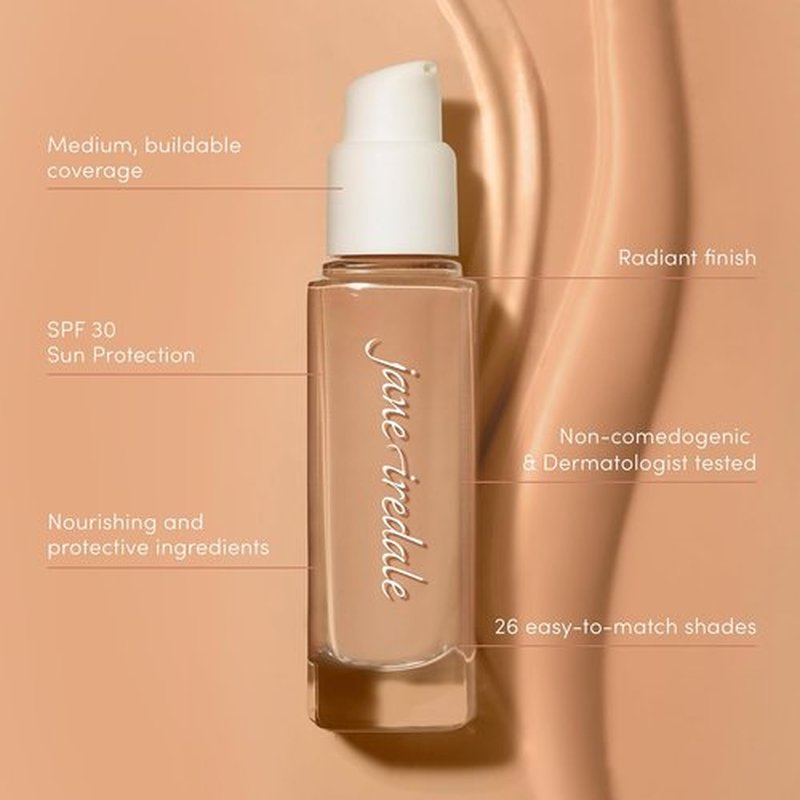 Jane Iredale Skintuition SPF 30 Foundation - Radiance-Boosting, Medium Coverage, Natural Finish, Vegan & Cruelty-Free