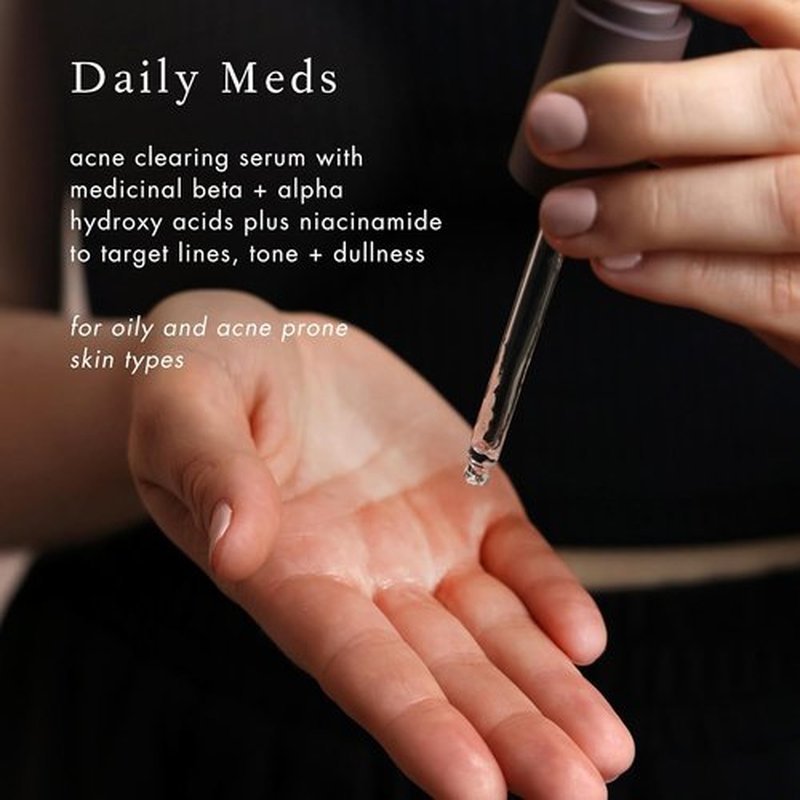 Bioelements Daily Meds Acne Clearing Serum - 1 fl oz | Targets Lines, Tone & Dullness - Vegan & Gluten-Free