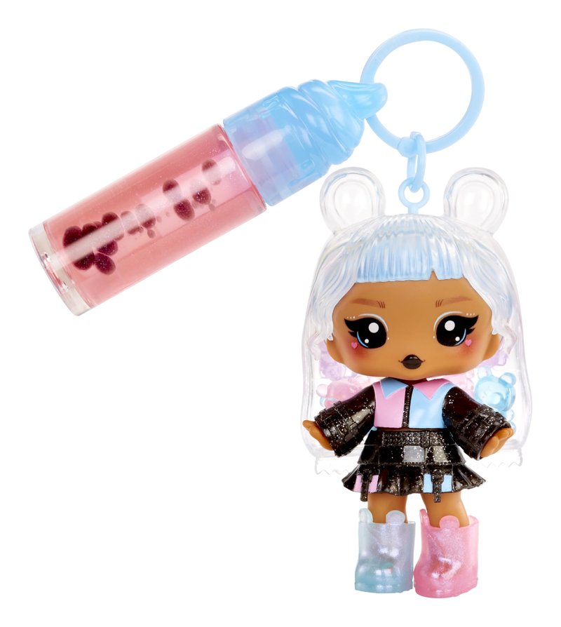 Yummiland Lip Gloss Doll: Sour Sweeties - Gabi Gummybear Includes DIY Lip Gloss + Removable Keychain, Cosmetic Play, Collectible, Ages 4+