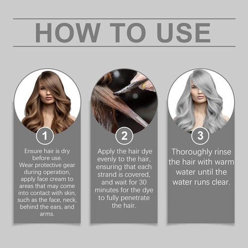 Regine Switzerland Silver Hair Dye - 2-in-1 Nourishing Color & Conditioning Essence | 3.53 Fl Oz (2 Pack)